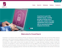 Tablet Screenshot of crosscheck360.com
